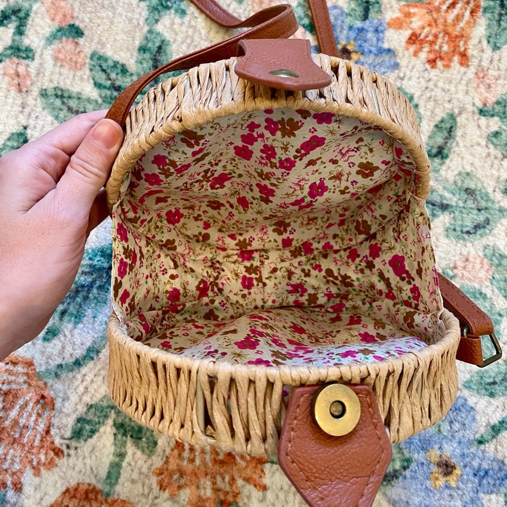 Boho rattan bag